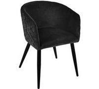 Fauteuil séjour Marlo noir Atmosphera Noir G