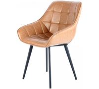 Fauteuil semi artisanal LOT DE 2 AFE 56x59x88 marron et noir