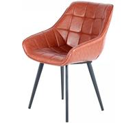 Fauteuil semi artisanal LOT DE 2 AFE 56x59x88 marron marron et noir