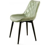 Fauteuil semi artisanal LOT DE 2 AMA 60x51x80 vert clair