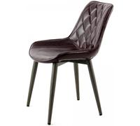 Fauteuil semi artisanal LOT DE 2 AMA 60x51x80 violet