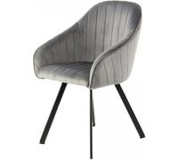 Fauteuil semi artisanal LOT DE 2 ANE 59x56x86 gris foncé