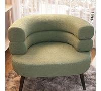 Fauteuil Sherpa confortable en peluche pour petits espaces, canapé élégant pour salon, chambre à coucher, bureau et coin de lecture, hauteur d'assise de 47 cm, doux et confortable