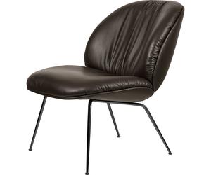 Fauteuil Souple Beetle Noir/ Cuir Lisse