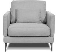 Fauteuil Splendido en tissu gris clair - 1 place 3 G