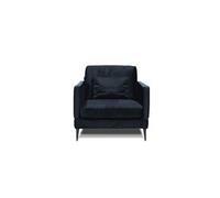 Fauteuil Splendido en velours bleu - 1 place