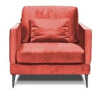 Fauteuil Splendido en velours rose - 1 place 8 G