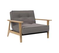 Fauteuil Splitback Frej chêne frame black steel