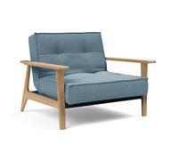 Fauteuil Splitback Frej chêne frame black steel