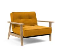 Fauteuil Splitback Frej chêne frame black steel