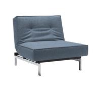 Fauteuil Splitback pattes chromées WxHxD 90x79x89cm