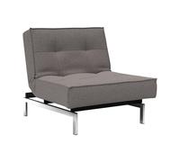 Innovation Living Fauteuil Splitback - chrome - gris - Mixed Dance