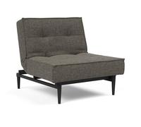 Fauteuil Splitback Styletto bois noir frame black steel