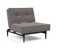 Fauteuil Splitback Styletto bois noir frame black steel