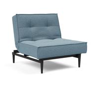 Fauteuil Splitback Styletto bois noir frame black steel