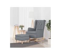 fauteuil standard en Tissu Gris clair à bascule standard 47x57x55 avec repose-pieds + têtière