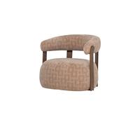 Fauteuil structure 3D tissu sable Foon