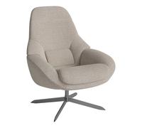 Fauteuil structure satin Saga satin lacquered steel frame