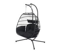 Concept Usine Fauteuil suspendu FARO 2 places noir