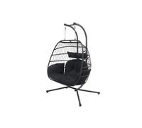 Concept Usine Fauteuil suspendu FARO 2 places noir