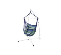 Fauteuil suspendu ECD Germany Fauteuil Suspendu avec Support 208 cm Chaise Balançoire Relaxation 2 Coussins