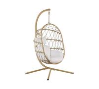 Fauteuil suspendu avec support beige ADRIA