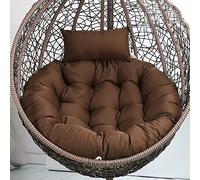 Fauteuil suspendu avec support et oreiller - Chaise balançoire intérieur/extérieur pour la relaxation 105 x 90 cm Parfait pour les patios, les jardins et les espaces douillets