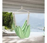 Fauteuil Suspendu Chaise de Hamac Rotatif à 360° Jusqu'à 150 kg pour Intérieur et Extérieur Vert Pastel