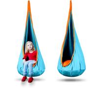 Fauteuil suspendu cocon enfant Neo-Sport turquoise coussin 80kg