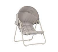 Fauteuil suspendu de jardin - SOBUY - Auvent intégré - Assise matelassée - Suspension à double corde - Rideaux latéraux