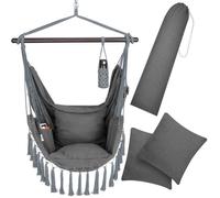 Fauteuil suspendu DETEX - Anthracite - Grande capacité de charge - Intérieur et extérieur