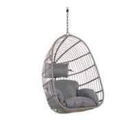Fauteuil Suspendu En Rotin Gris Casoli Gris