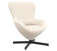 Fauteuil suspendu en tissu velouté crème,Rectangulaire,maximal 100 kg,1place 9154313