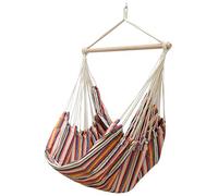 Fauteuil Suspendu Eyepower - XXL - en Coton - pour 2 Personnes - 185 x 130 cm - Charge maximale : 150 kg Bunte Streifen