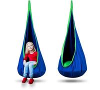 Fauteuil suspendu - JANSHOP - Cocoon Neo-Sport - Bleu - Coussin inclus - Lavable en machine