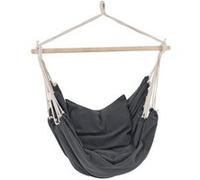 Fauteuil suspendu Peralvillo avec coussins 175 x 130 cm gris foncé [en.casa] Gris foncé G