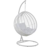 Fauteuil Suspendu Rond "Aciera" 193cm Blanc Blanc G