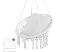 Fauteuil suspendu SucceBuy - confortable et élégant pour chaque pièce. Ce fauteuil en macramé de SucceBuy a une capacité de charge de 150 kg. Il est livré avec un tube en acier et une corde en coton,