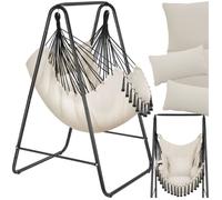 HAMAC - TECTAKE - Fauteuil suspendu ALISON style boho avec capacité de charge de 160kg - Beige