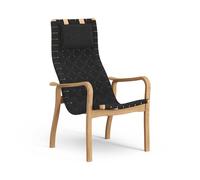 Fauteuil Swedese Primo, Chêne Huilé Haut/ Noir