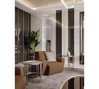 Fauteuil Table d'appoint Meubles de salon Fauteuil en acier inoxydable Design Bizzotto Nouveau