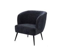 Fauteuil Tallinn bleu - Amadeus - Bleu - Tissu Bleu G