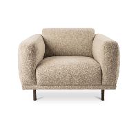 Fauteuil Teddy black powdercoated frame