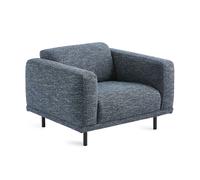 Fauteuil Teddy black powdercoated frame