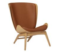 Umage Fauteuil The Reader cuir chêne, cognac LxHxP 78x105x91cm
