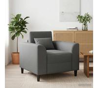 vidaXL Fauteuil Blanc Tissu