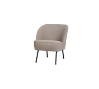 Fauteuil tissu tissé sable Vogue