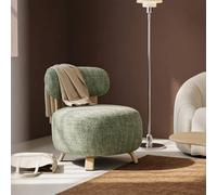 Fauteuil tissu vert