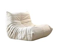 Fauteuil Togo Canapé de Sol Lazy Canapé avec Remplissage Mousse 45D Et Design Anti-Bascule pour Salon Chambre Balcon Bureau Petit Pouf Canapé Confortable Sans Cadre A,75 * 95 * 70CM