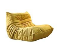 Fauteuil Togo Canapé de Sol Lazy Canapé avec Remplissage Mousse 45D Et Design Anti-Bascule pour Salon Chambre Balcon Bureau Petit Pouf Canapé Confortable Sans Cadre C,75 * 95 * 70CM